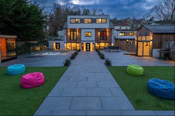 A cool and colourful high specification 5/6 bedroom contemporary home, offering fantastic 