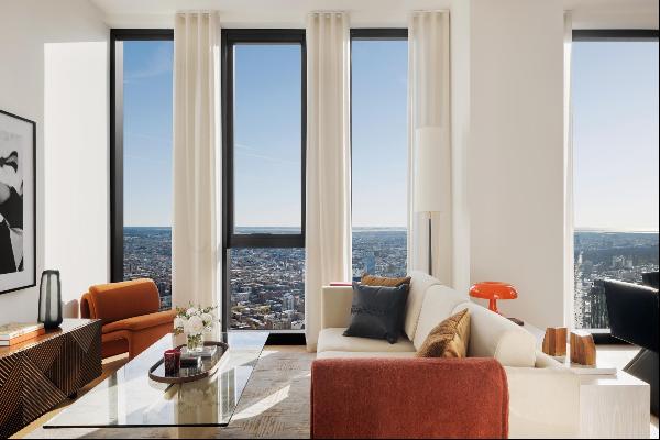 Welcome to the future of Brooklyn. Residence 70F at The Brooklyn Tower sits at 700' in the