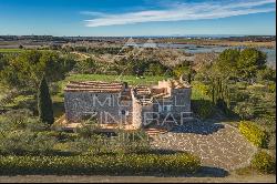 Stone house with panoramic views, close to Fontvieille