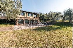 Charming villa with lake view and olive grove