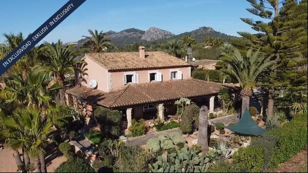 Idyllically located finca with two guest houses and a pool