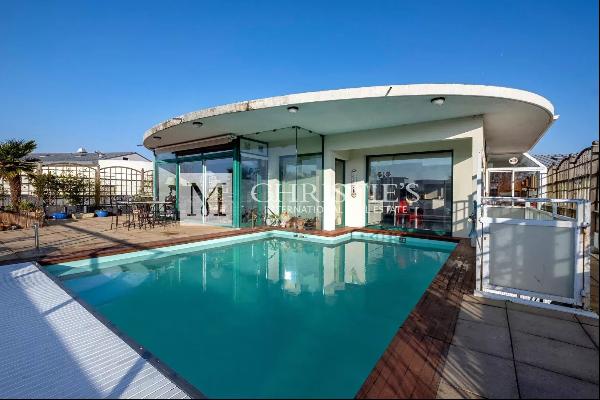 Les Minimes - Rare 4-bedroom PENTHOUSE with pool, double garage and elevator