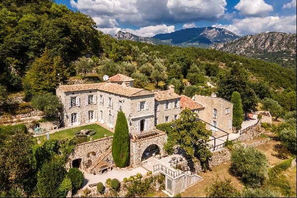 Remarkable French Chateau on the Cote d'Azur with a private olive grove of some 350 trees 