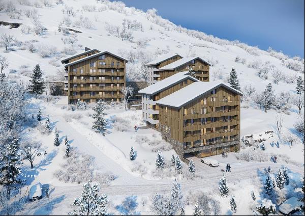 L’Échappée is an exceptional new ski-in ski-out development in Alpe d'Huez with mountain v