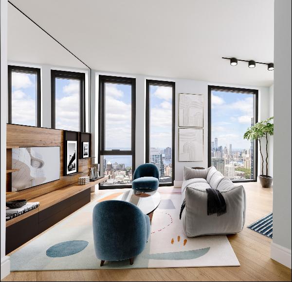 Meet the highest available studio in all of New York City, Residence 71C, soaring 712' in 
