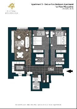 Deluxe two bedroom apartment at Cheval Hyde Park Gate