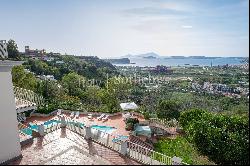 Estate with swimming pool overlooking the sea