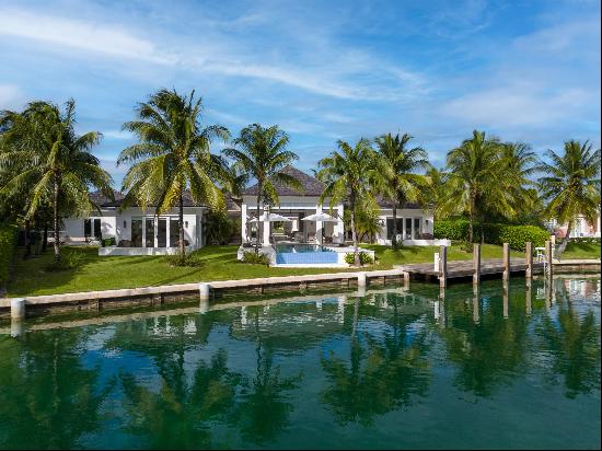 Luxurious waterfront residence within Lyford Cay gated community