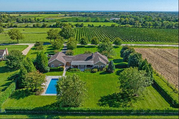 The first time offering of this iconic 2.23-acre property in Sagaponack Village with stunn