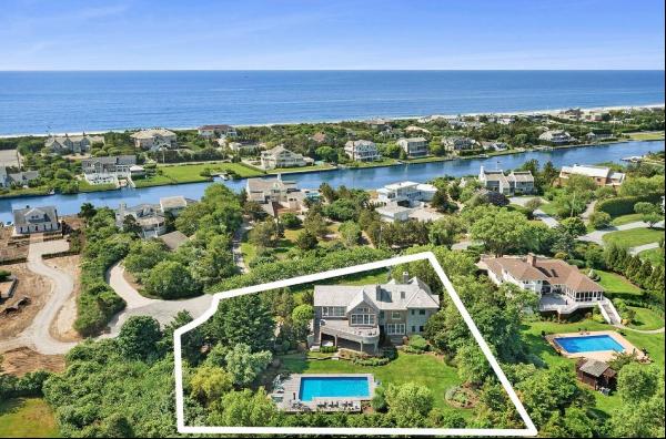 Just entirely renovated in 2023, this fabulous cedar shake custom-built home in Quogue's E