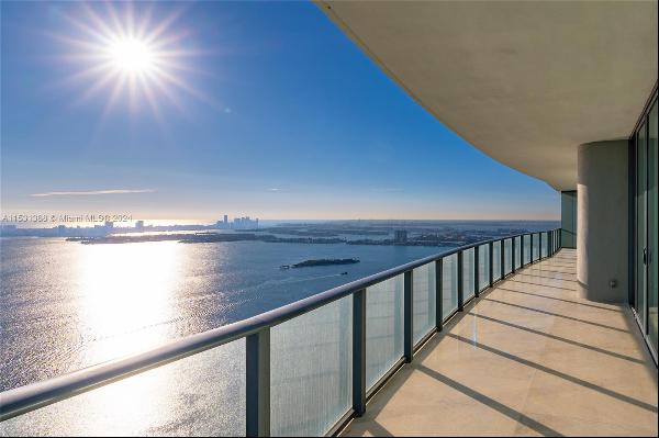 This breathtaking Penthouse on the 50th floor boasts endless Ocean and Bay views, epitomiz