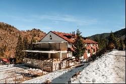 The Alpina resort at the foot of the Retezat mountains