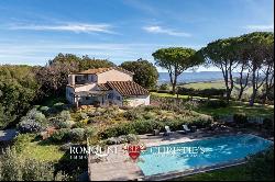 Tuscan Coast - SEA VIEW ESTATE WITH VINEYARDS FOR SALE CLOSE TO BOLGHERI