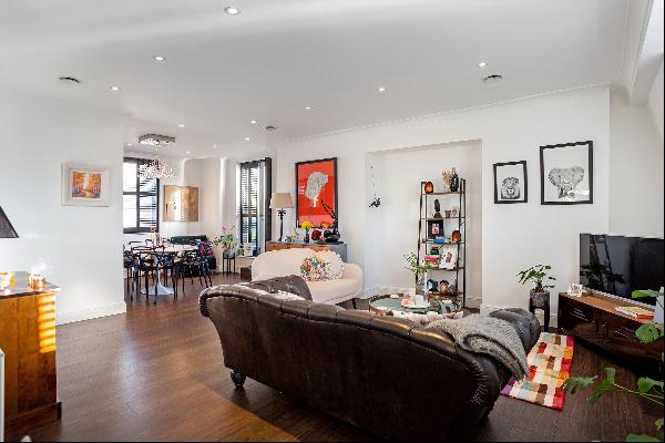 A bright, top floor apartment with outside space in the heart of Marylebone.