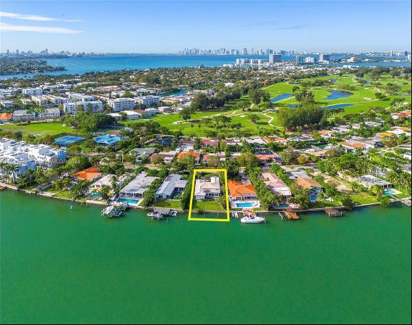 BUILD YOUR WATERFRONT DREAM HOME on N Shore Dr in Miami Beach's exclusive Normandy Shores 