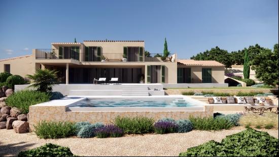 New built villa with fantastic views for sale in Puntiro, Mallor, Palma de Mallorca 07199