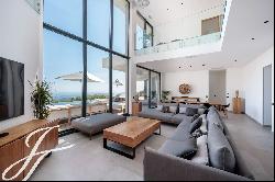 Modern villa with postcard view of the Mediterranean to rent