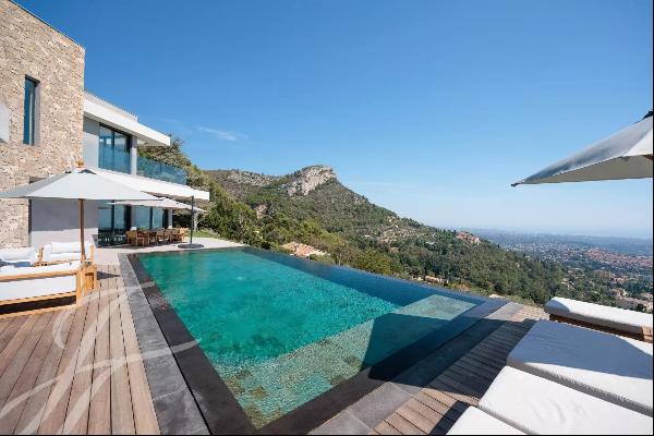 Modern villa with postcard view on the Mediterranean sea
