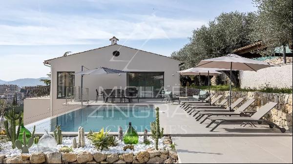 Le Cannet hills - Modern Provencal villa in perfect condition - 180° panoramic sea view