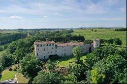 Near TOULOUSE, CHaTEAU XIIIe in excellent condition with hotel activity