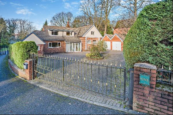 A substantial family home with superb wrap around gardens, total plot 0.35 acre.
