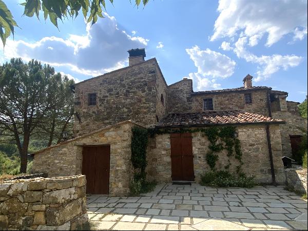 Well-restored stone farmhouse in the heart of Chianti, Tuscany.