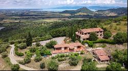 Villa La Rocca with lake view, Panicale, Perugia - Umbria