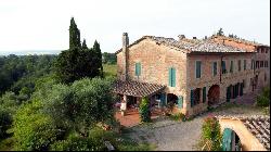 The Artist's House with pool, olive grove and views of Siena - Tuscany