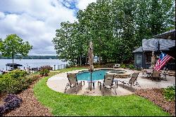 Exquisite Lakefront Property with Beautifully Landscaped Grounds