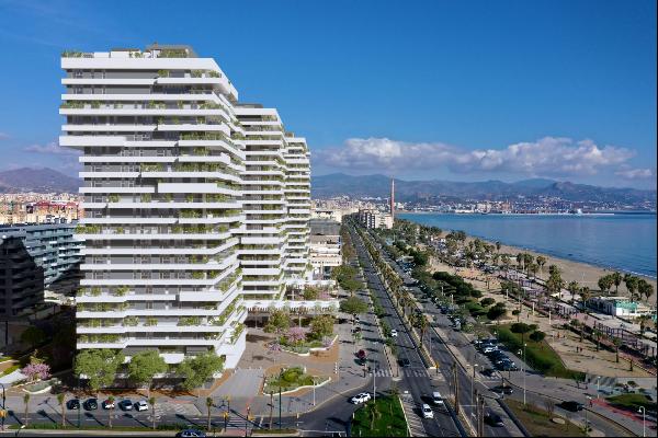 Stunning seafront penthouse on Malaga's Golden Mile, designed by Estudio Lamela