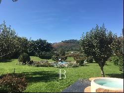 PRETTY FARM HOUSE AND OUTBUILDINGS AT THE FOOT OF THE PYRENEES