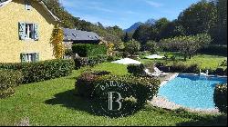 PRETTY FARM HOUSE AND OUTBUILDINGS AT THE FOOT OF THE PYRENEES