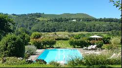 PRETTY FARM HOUSE AND OUTBUILDINGS AT THE FOOT OF THE PYRENEES