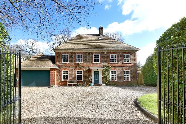 This home is ideally situated on a sought-after private road, overlooking Burnham Beeches 