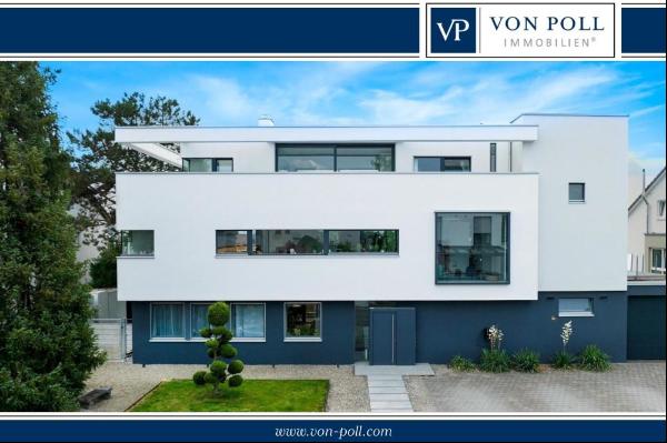 Modern villa in Bauhaus style with fantastic views