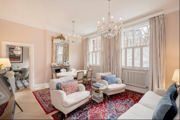 A stylish two bedroom flat on the raised ground floor of a handsome redbrick building.