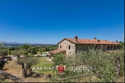 RESTORED FARMHOUSE WITH POOL FOR SALE ON LAKE TRASIMENO, UMBRIA