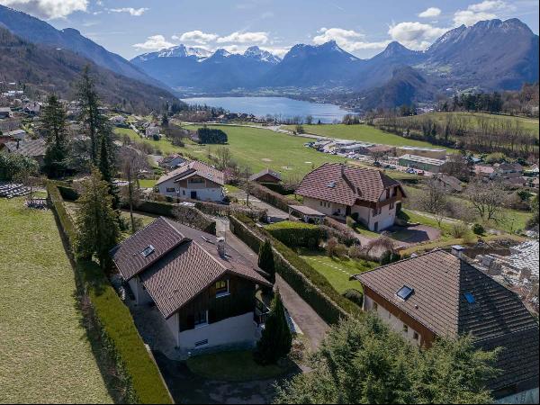 House in Talloires with lake and mountain views