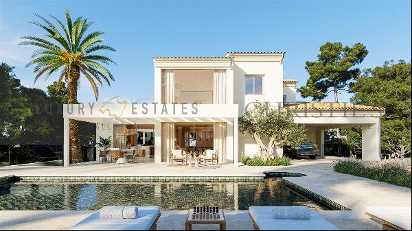 Completely renovated villa in Nova Santa Ponsa with partial sea views and vacation rental