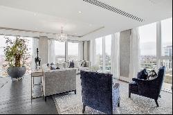 A three bedroom penthouse apartment with Sky-line views