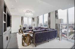 A three bedroom penthouse apartment with Sky-line views