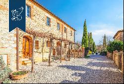 Wonderful Tuscan farmstead producing Chianti wine and extra-virgin olive oil for sale in S