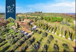 Wonderful Tuscan farmstead producing Chianti wine and extra-virgin olive oil for sale in S