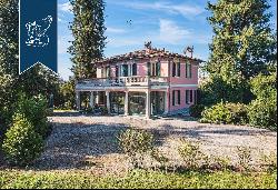 This property for sale a few km from the shores of Lake Como boasts a main villa, an outbu