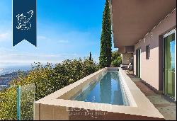 Panoramic villa with a big infinity pool and a jacuzzi for sale on the hills that overlook