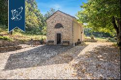 Wonderful stone estate with a private garden for sale on the Appenines in the province of 