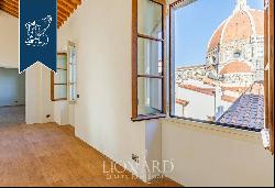 Prestigious luxury penthouse with an exclusive view of Brunelleschi's dome for sale in Pal