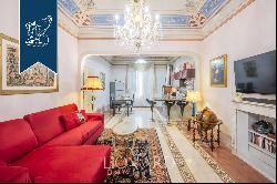 Luxury villa adorned with fine Art-Nouveau finishes and original frescoes for sale in Tusc