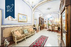 Luxury villa adorned with fine Art-Nouveau finishes and original frescoes for sale in Tusc