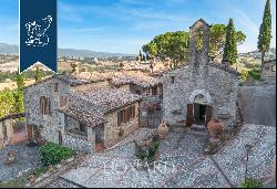 Wonderful panoramic monastery with an 11th-century church set into the hills of the provin